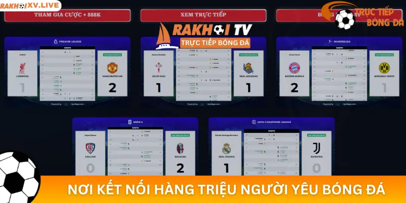 KQBD – nơi kết nối hàng triệu người yêu bóng đá